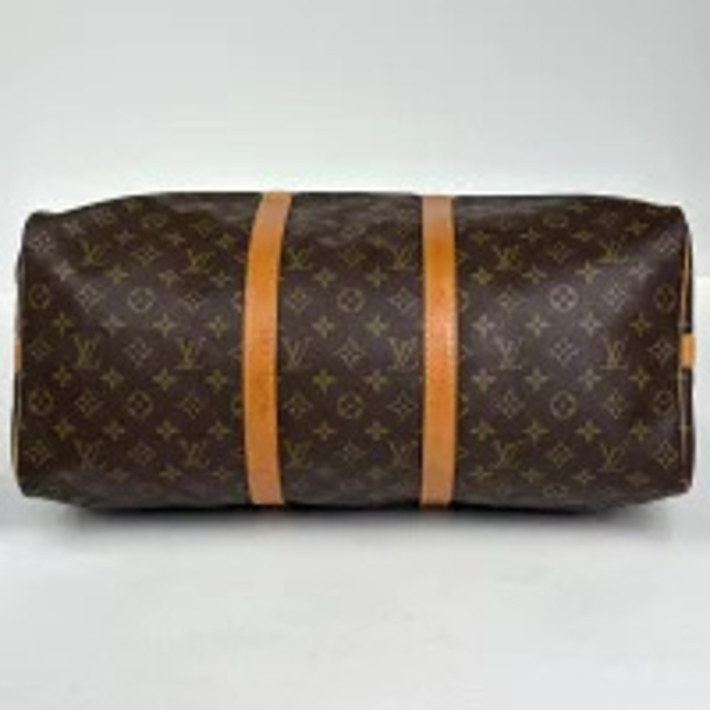 Louis Vuitton Boston Bag Brown Bandoulire Shoulder Monogram Keepall